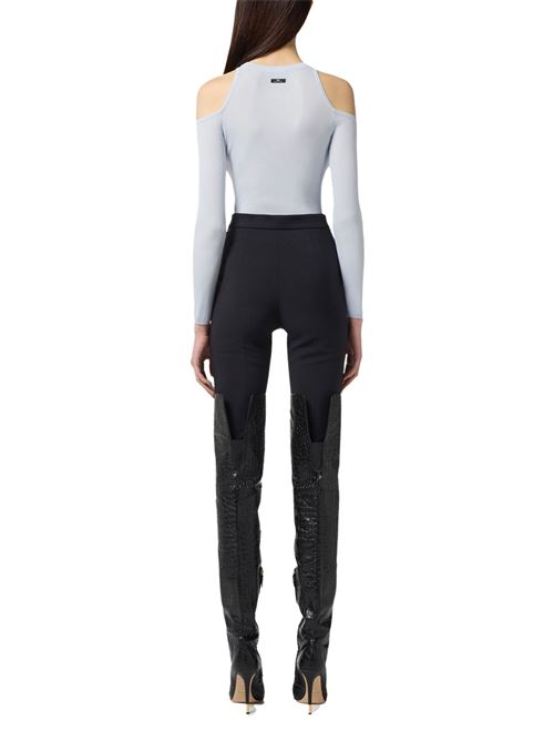 Pantalone nero in crepe Elisabetta Franchi | PA10856E2110